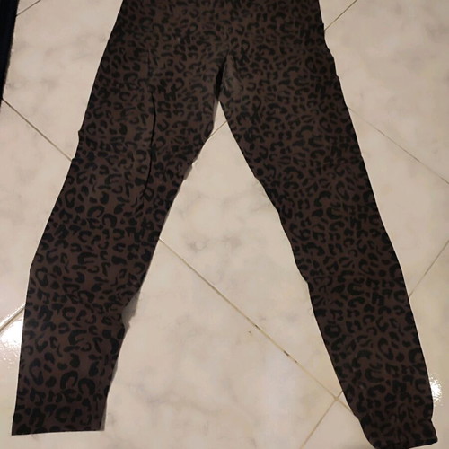 Tezenis leopard leggings used, cotton, size medium