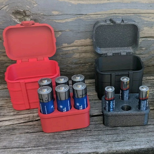 Battery cases AA and AAA new, set of 2 pieces