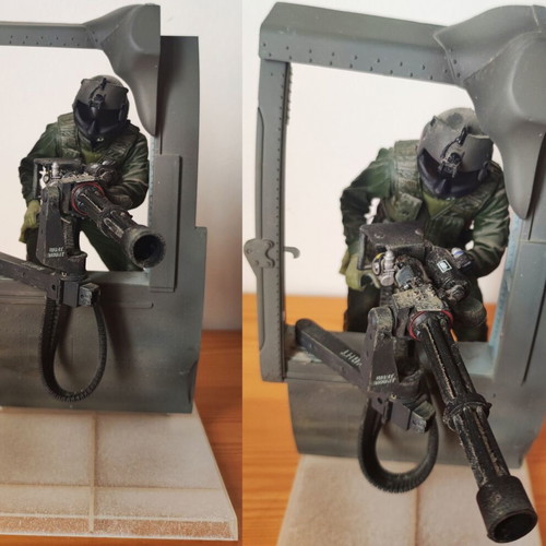 McFarlane Military Series 6 Air Force Helicopter Gunner action figure, 21 cm