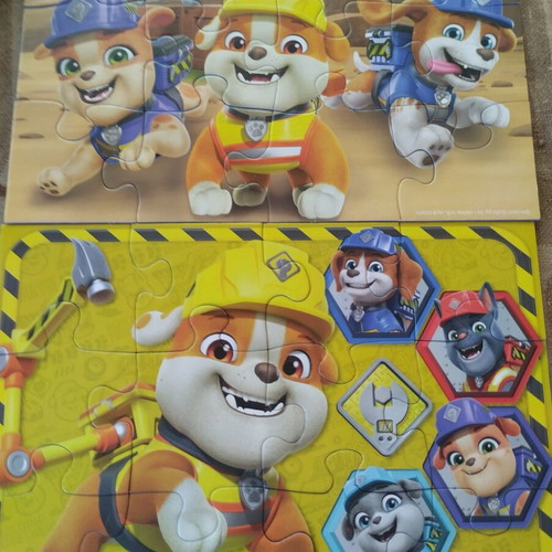 Double Preschool Puzzle 3+ used by Ravensburger with posters