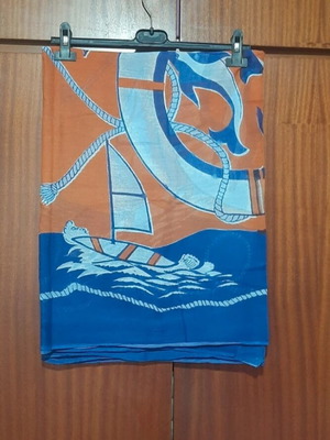 Minoan pareo new, blue and orange