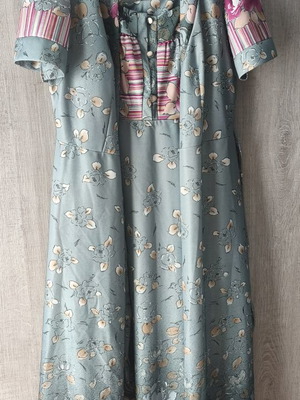 Primavera vintage καλοκαιρινό σετ ύπνου floral μέντα φούξια S/M σαν καινούργιο