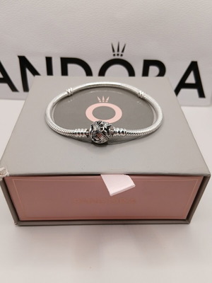 Βραχιόλι Pandora σαν καινούργιο, μέγεθος 18, ασημί με κουτί