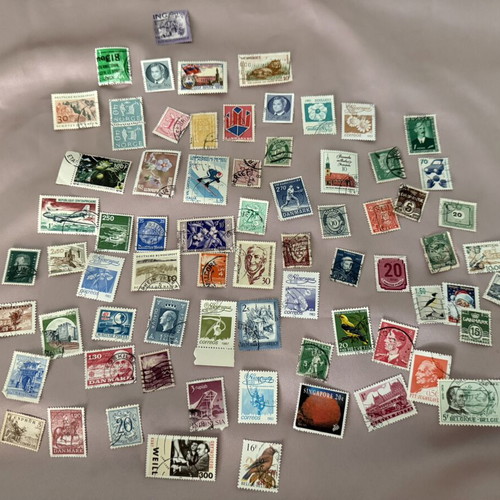Lot of 6 used stamps from various countries