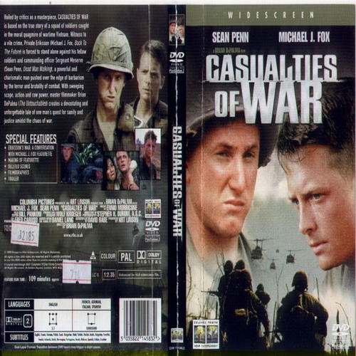 Casualties of War DVD used, historical movie with subtitles