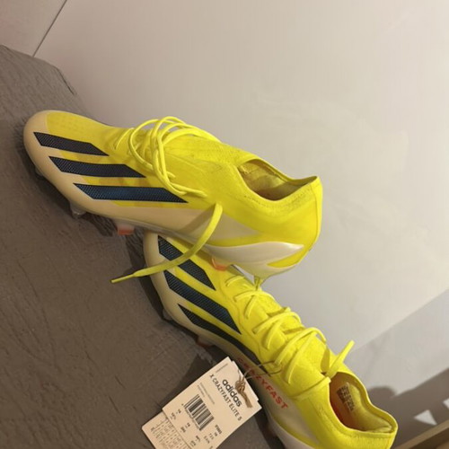 Adidas X Crazyfast Elite SG football boots, yellow and black, size 44.5