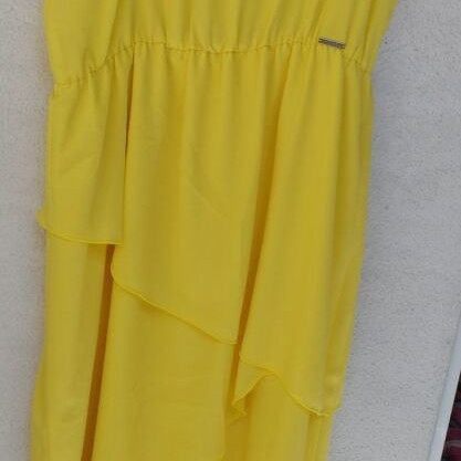 Matis yellow dress like new, asymmetrical, size L