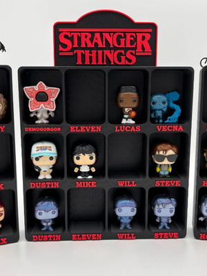Stranger Things Kinder Joy Funko Pop stand new, 3D printed plastic PLA