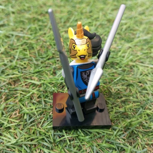 Lego Medieval Unicorn Knight like new Black Falcon