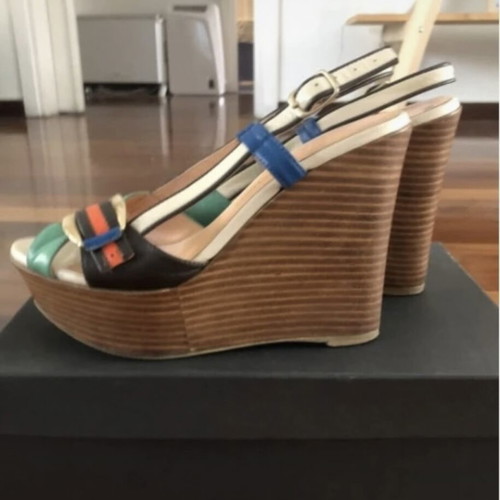 Mac Collection platform sandals used, multicolor, size 39