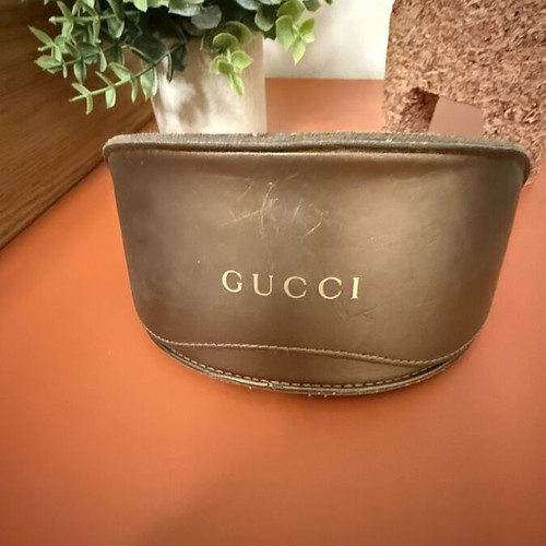 Gucci vintage shield sunglasses GG2802/S like new, brown and gold