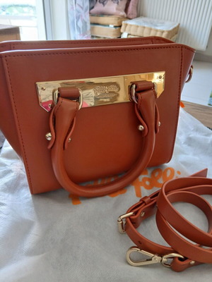 Folli Follie leather handbag and shoulder bag, new, orange