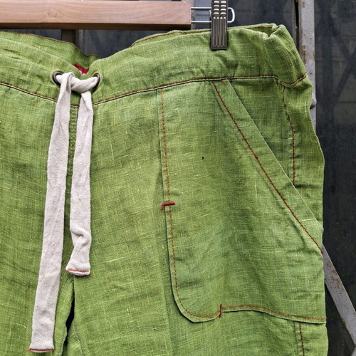 Miss Sixty Y2K Green Linen Pants Size L used