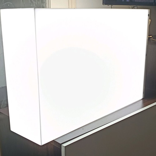 Light box double-sided plexiglass sign 50x70x12cm new