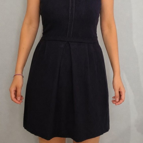 Knit dress dark blue, like new, size M