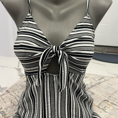 Pull & Bear striped jumpsuit like new XS sporty elegant