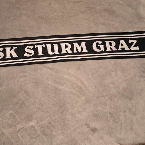 Football scarf SK Sturm Graz like new, official fan item