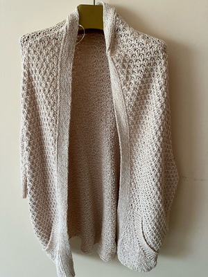 Zara long cardigan like new, beige, size S