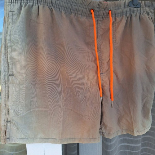 Men's swim shorts used, size Large, beige, Waves Swimming Gear