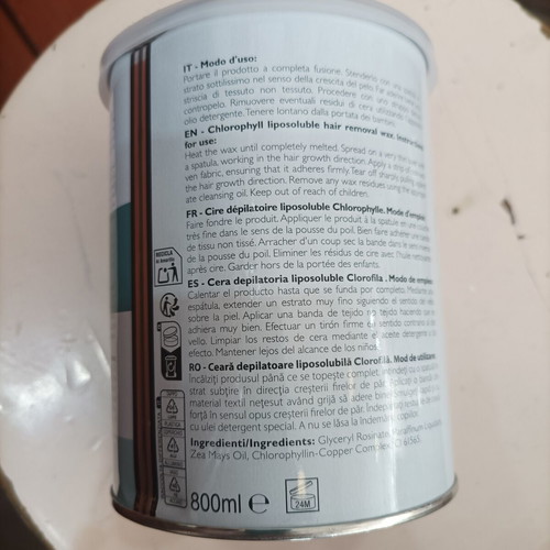 Xanitalia Clorofila Κερί Αποτρίχωσης 800ml για Σκληρές Τρίχες