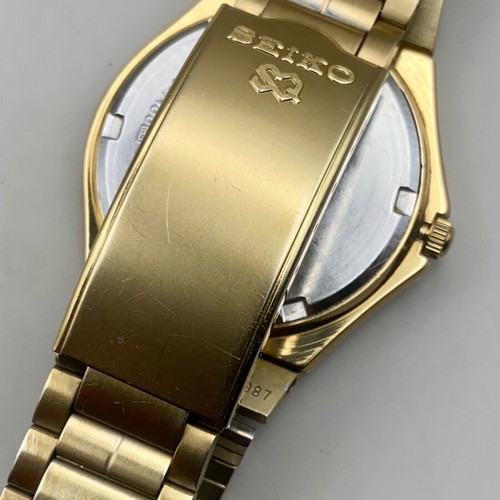 Seiko Quartz 100M 8123-7100 μεταχειρισμένο, επιχρυσωμένο 38mm