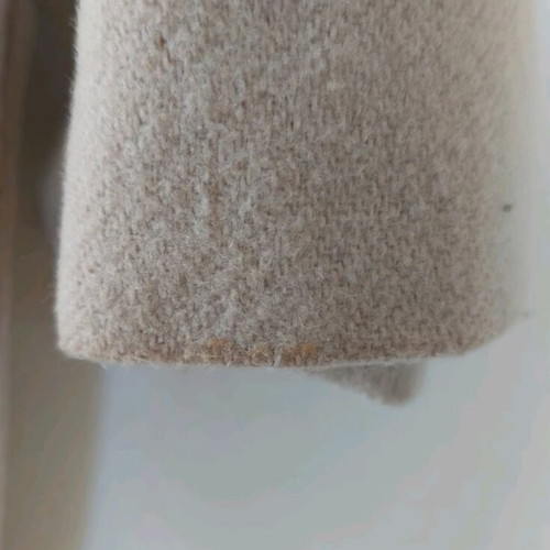 Warm cardigan used, size 2XL, beige with lining and pockets