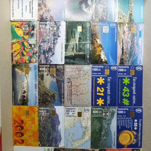 Collectible phone cards used in very good condition