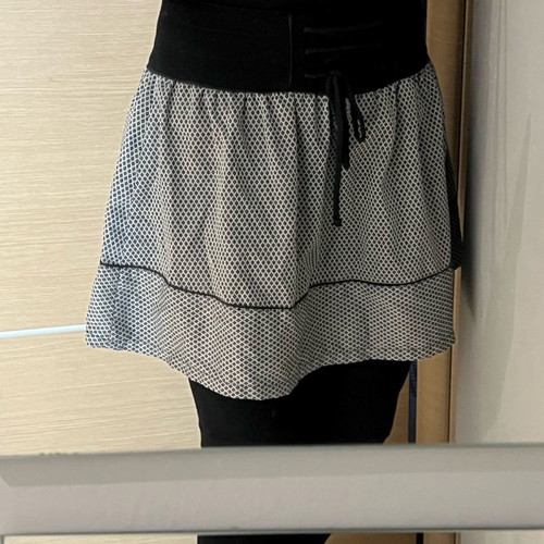 Skirt gray with black details klos TRF No S used