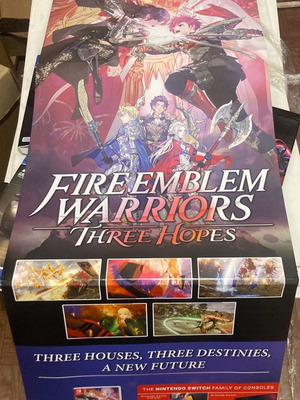 Fire Emblem Warriors Three Hopes Store Display Floor Totem in good condition