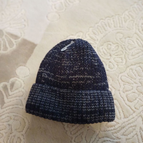 Knit cap new one size dark blue color