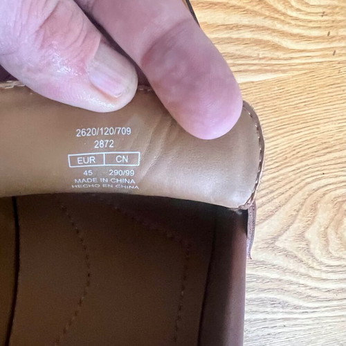 Zara brown moccasins size 45 like new