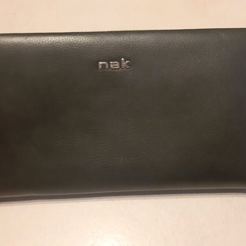 Nak leather wallet-bag like new, black