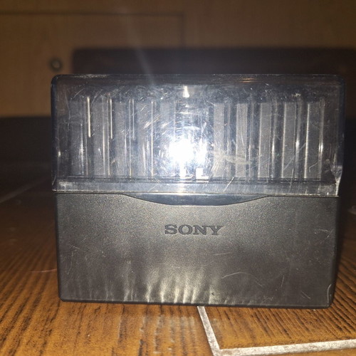 MiniDisc collection with Sony storage base, untested