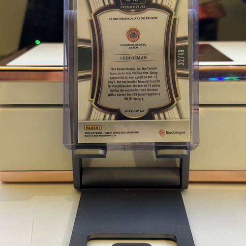 Cedi Osman Panini Select EuroLeague 2025-26 Gold Die-Cut card like new