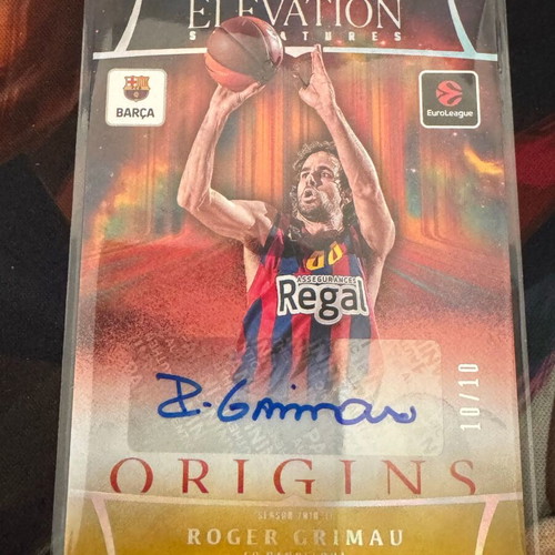 2025-26 Panini Origins EuroLeague Roger Grimau Elevation Signatures Auto /10