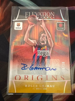 2025-26 Panini Origins EuroLeague Roger Grimau Elevation Signatures Auto /10
