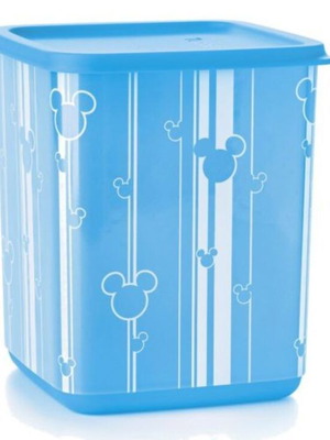 Tupperware Cubix 1.8L Mickey Mouse square container new, blue