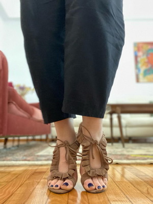 Toi&Moi suede heels like new, size 38, brown