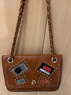 Zara women's shoulder bag brown like new with inner zipper