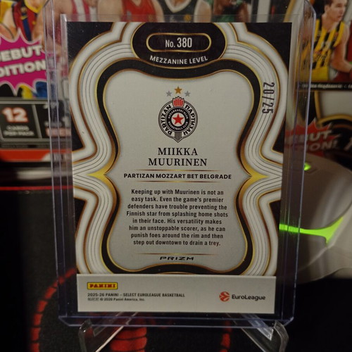 Miikka Muurinen Select Euroleague card /25