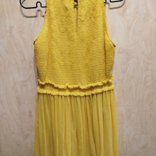 Zara sleeveless dress new size M lemon yellow