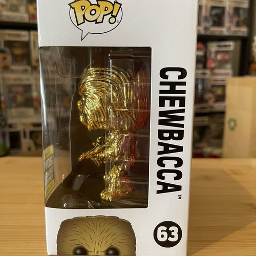 Funko Pop Star Wars Golden Chewbacca 63 mint condition