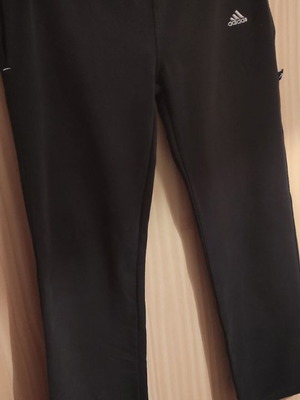 Adidas tracksuit used, black, size XXL with 2 patches
