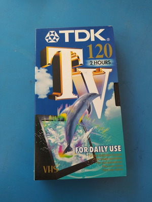 TDK TV E120 video cassette new, VHS 120 minutes