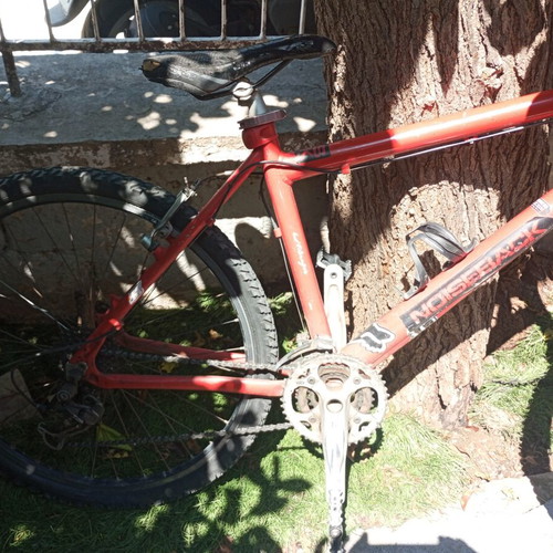 Downhill bike used, handmade aluminum frame, mountain