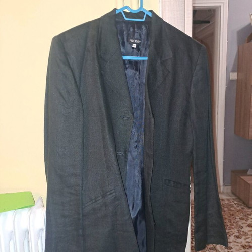 Women's linen jacket like new, black, size M