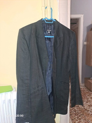 Women's linen jacket like new, black, size M