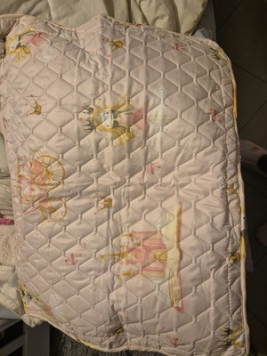 Children's bed cover and pillowcase quilted like new