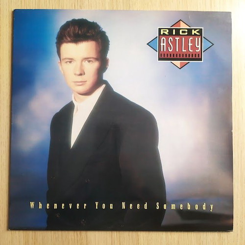 Rick Astley Whenever You Need Somebody LP винил като нов, поп