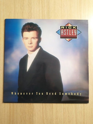 Rick Astley Whenever You Need Somebody LP винил като нов, 33 rpm